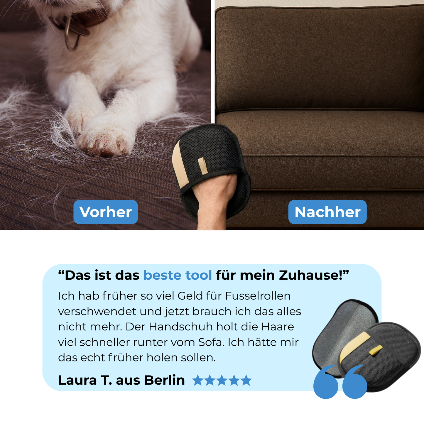 Der Fellmagnet-Handschuh